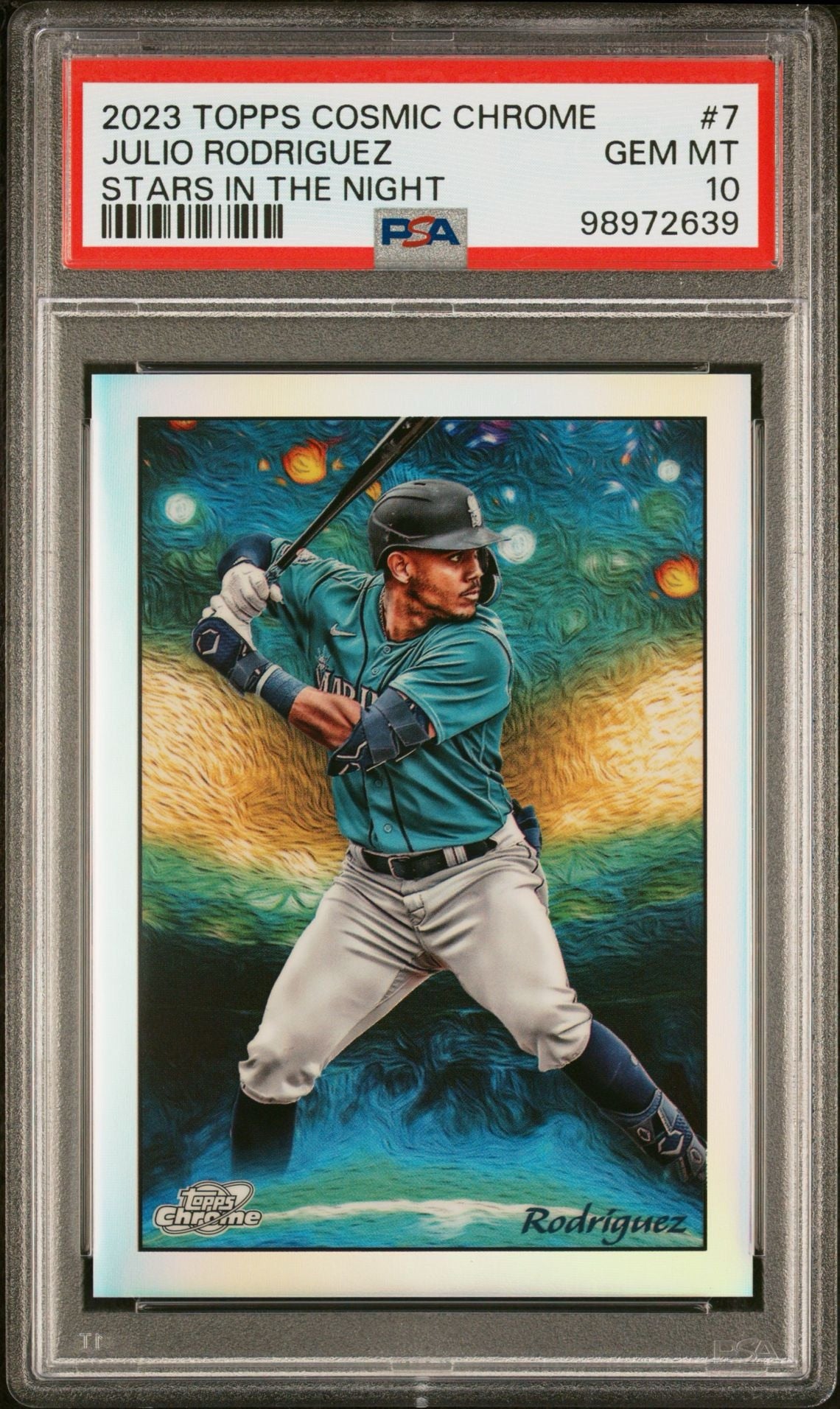 2023 Julio Rodrigues Topps Stars in the Night PSA 10