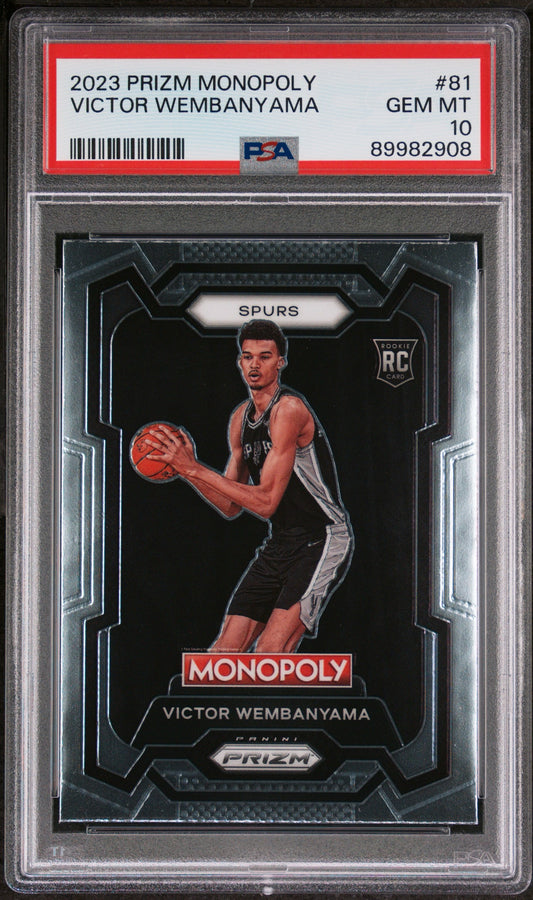 2023 Victor Wembanyama Prism Monolopy #81 PSA 10