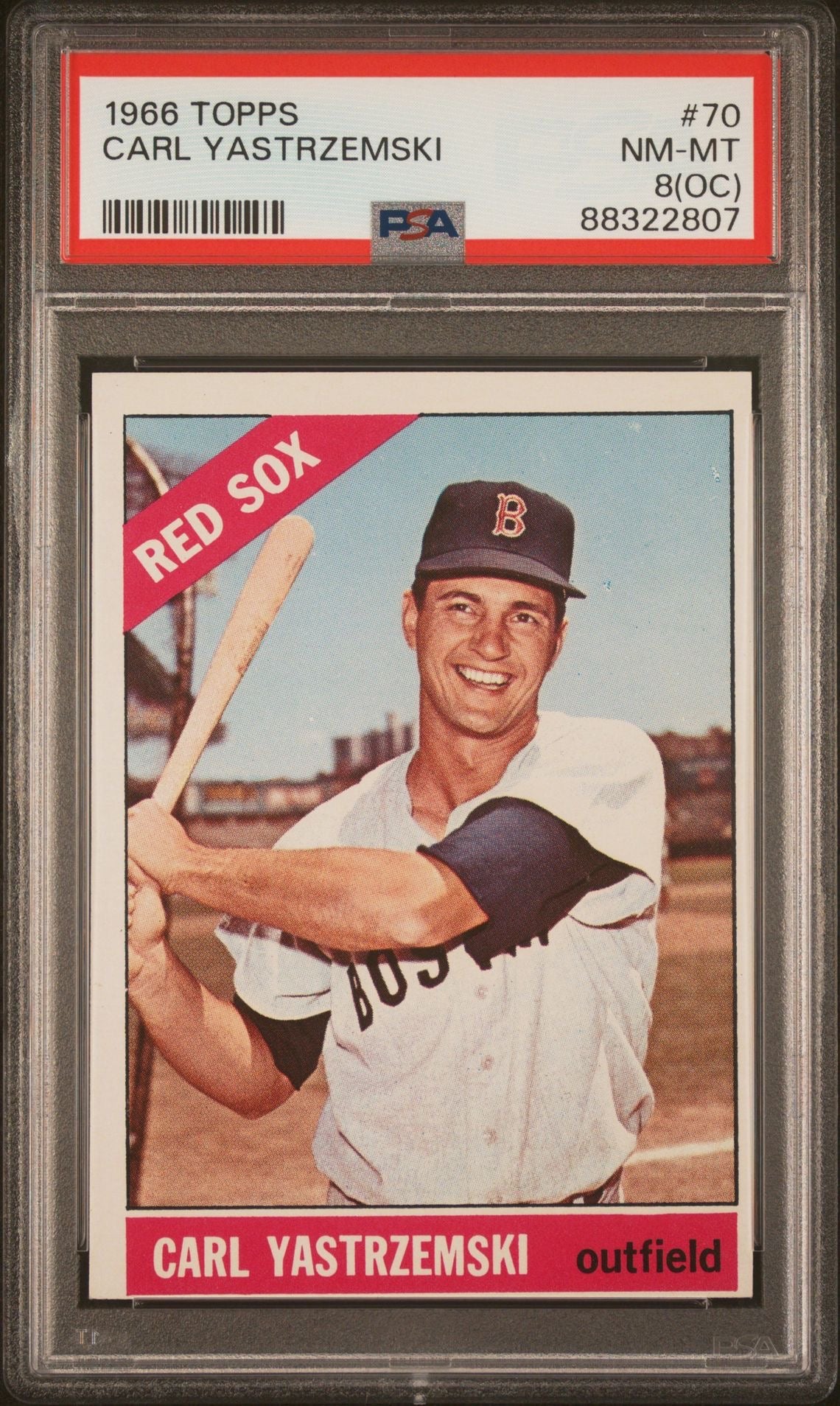 1966 Topps Carl Yastrzemski #70 PSA 8(OC)